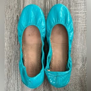 Tieks Blue Patent Leather Flat Size 7